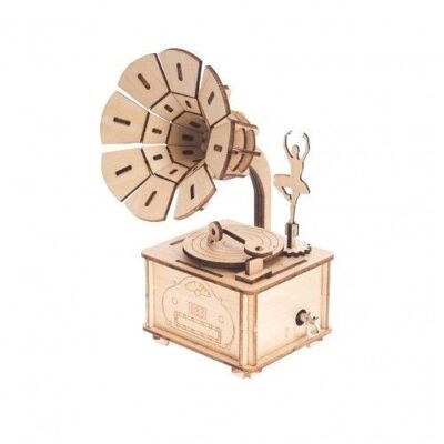 Building kit Music box Gramophone-Ballet dancer