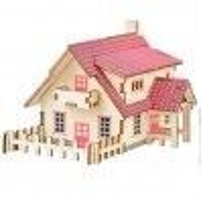 Wooden kit Little Ranch House- color