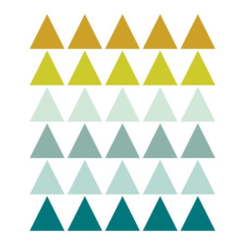 Stickers Adesivi in Vinile Triangoli blu e grigio