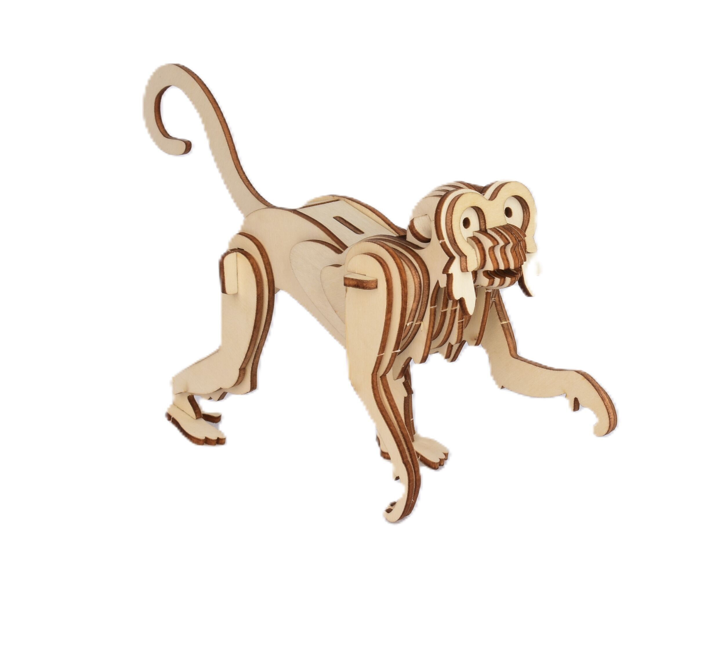 Kit di costruzione Puzzle fai da te Monkey-wood