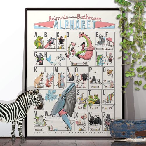 Alphabet Animals bathroom addition