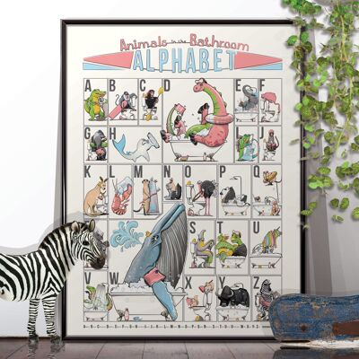 Adición de baño de animales del alfabeto