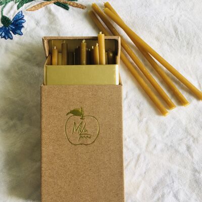 Beeswax birthday candles