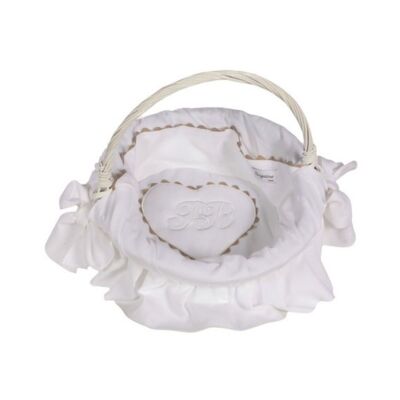 EMMA WICKER TOILET BASKET WHITE