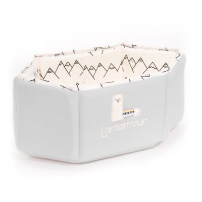 LAMAMOUR GRAY TOILET BASKET