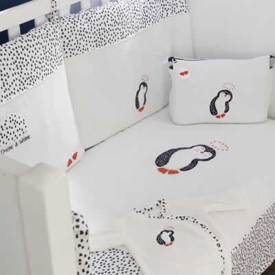 Edredon pingouin blanc - 70x140