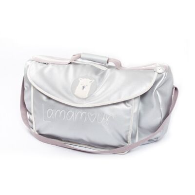 LAMAMOUR GREY TRAVEL BAG