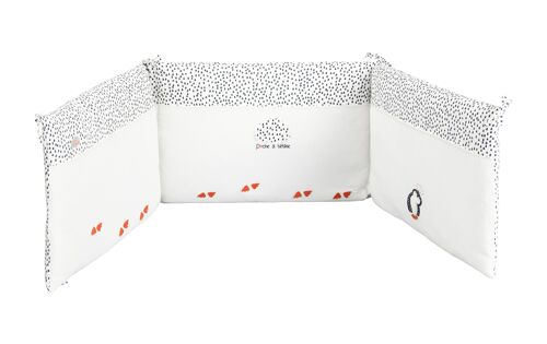 Tour de lit pingouin blanc