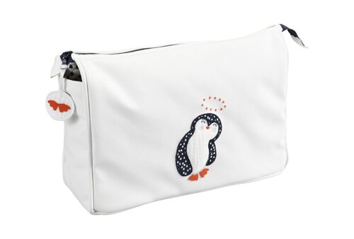 Trousse de toilette pingouin blanc