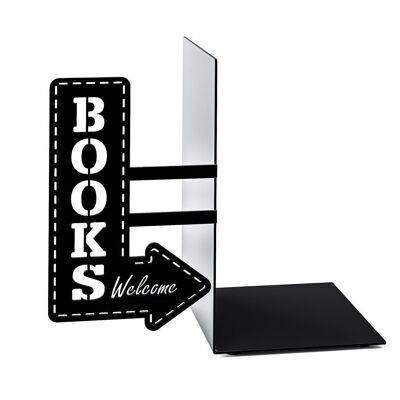 Serre-livre /Sujetalibros /Bookend / Buchstütze, Bookshop,negro