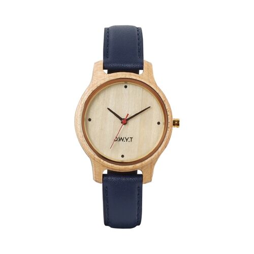 Montre femme AQUILA bleu marine (cuir)