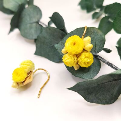 Crochet d'oreille fleuris Imogène