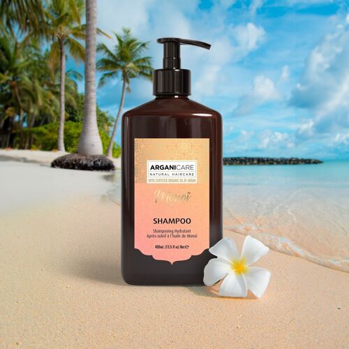 Shampoing hydratant après-soleil à l'huile de Monoï