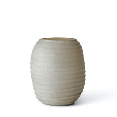 Organic vase, sand 27 x 20 cm