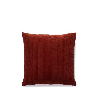 corduroy cushion, rust 50x50 cm