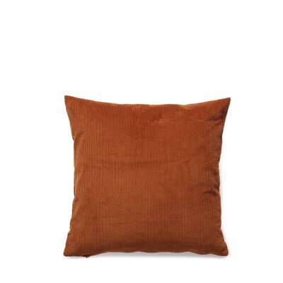 corduroy cushion, caramel 50x50 cm