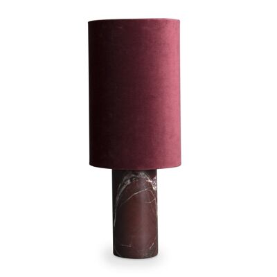 statement lamp, burgundy W 32 x H 82 cm