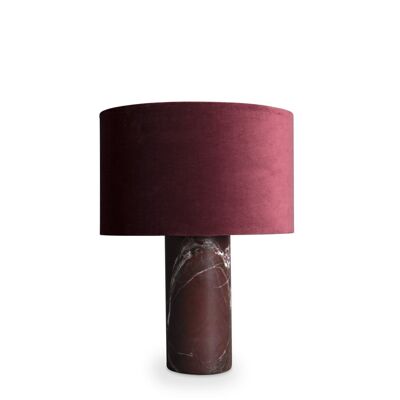 statement lamp, burgundy W 47 x H 62