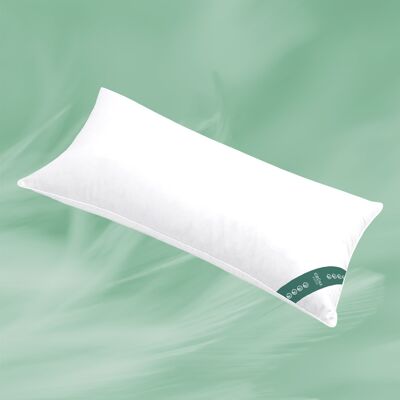 GREEN DAUNE feather pillow for stomach and back sleepers, 40 x 80 cm