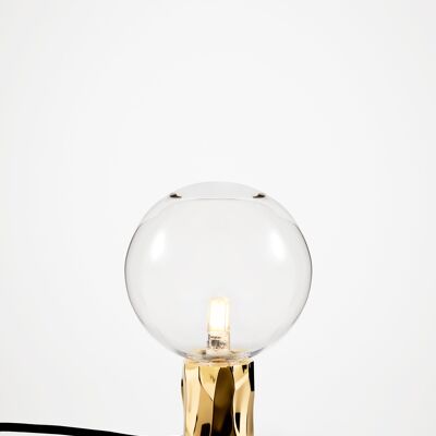Kyoto Table lamp Brass with clear glass