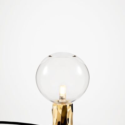 Kyoto Lampe de table Laiton avec verre transparent