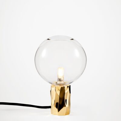 Kyoto Table lamp Brass with clear glass