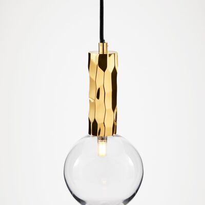 Kyoto Pendant light Brass with clear glass