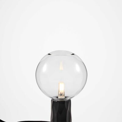 Kyoto Table lamp Black with clear glass