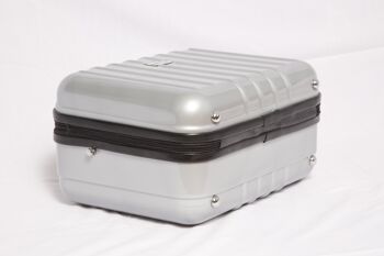 Mezzi Silver Léger, portable, protecteur et durable POLYCARBONATE fourre-tout, plastique ABS résistant aux bosses et aux rayures polyvalent 4