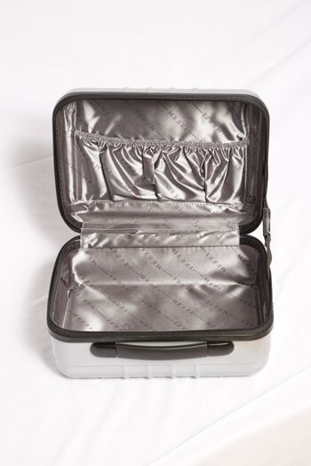 Mezzi Silver Léger, portable, protecteur et durable POLYCARBONATE fourre-tout, plastique ABS résistant aux bosses et aux rayures polyvalent 9