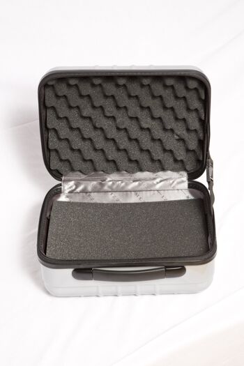 Mezzi Silver Léger, portable, protecteur et durable POLYCARBONATE fourre-tout, plastique ABS résistant aux bosses et aux rayures polyvalent 10