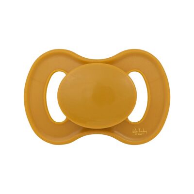 Symmetrical Silicone Soother Size 2 Honey Mustard