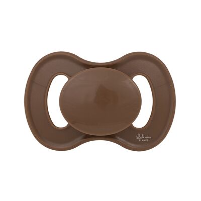 Round Latex Soother Size 2 Hazelnut Brown