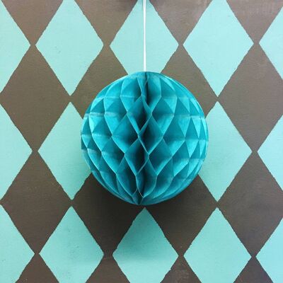Paper Ball Decoration - Pack of 6 - Teal