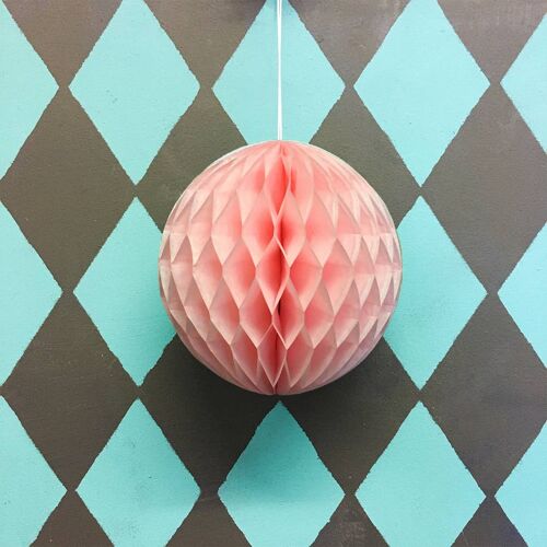 Paper Ball Decoration - Pack of 6 - Pale Pink