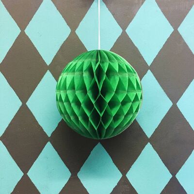 Paper Ball Decoration - Pack of 6 - Green