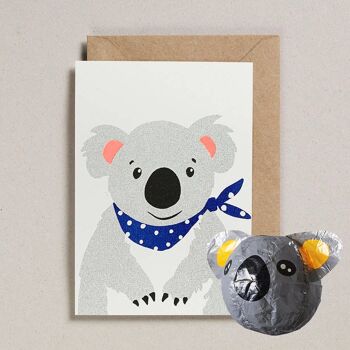 Cartes ballons en papier japonais - Paquet de 6 - Koala 1