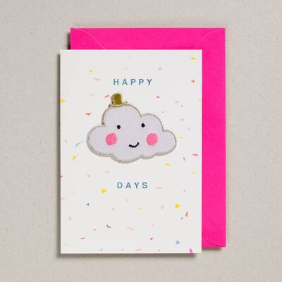 Patch Cards - Pack of 6 - Happy Days Cloud