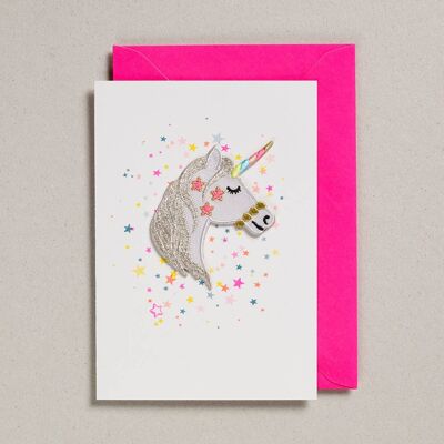 Patch Cards - Pack of 6 - Unicorn Head