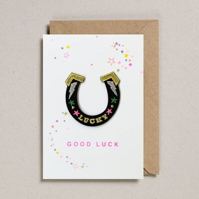 Patch Cards - Pack of 6 - Good Luck Horseshoe