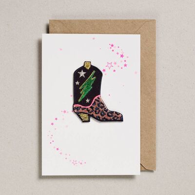 Patch Cards - Pack of 6 - Cowboy Boot