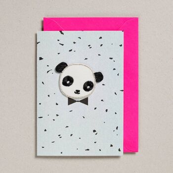 Patch Cards - Paquet de 6 - Panda Turquoise