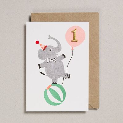 Cartes Confetti Pets - Paquet de 6 - Elly - 1 an