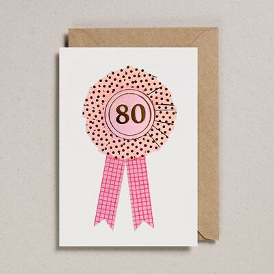 Tarjetas Riso Rosette - Paquete de 6 - Edad 80