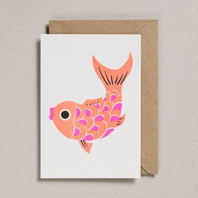 Cartes Riso Papercut - Paquet de 6 - Poisson