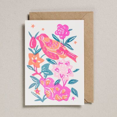 Riso Papercut Cards - Pack of 6 - Bird
