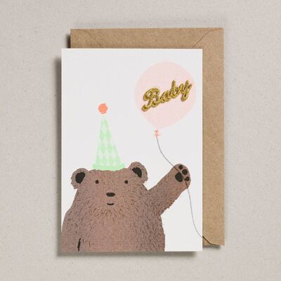 Riso Baby Cards - Confezione da 6 - Orso e Palloncino