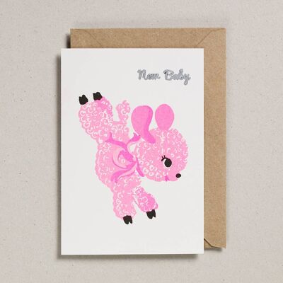 Cartes Riso Baby - Paquet de 6 - Agneau Rose