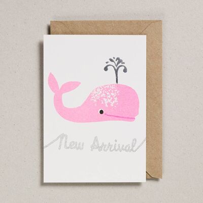 Riso Baby Cards - Pack of 6 - Pink Whale