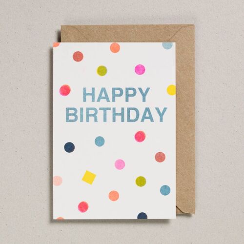 Riso Shapes - Pack of 6 - Happy Birthday Spots